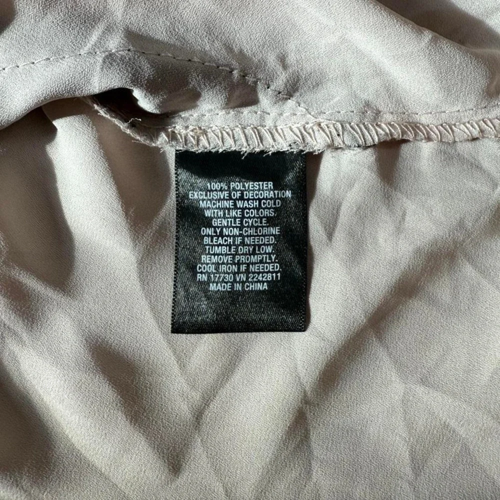Y2K Mossimo Beige & Black Lace Trim Slip Tank‎ Top – Size XS